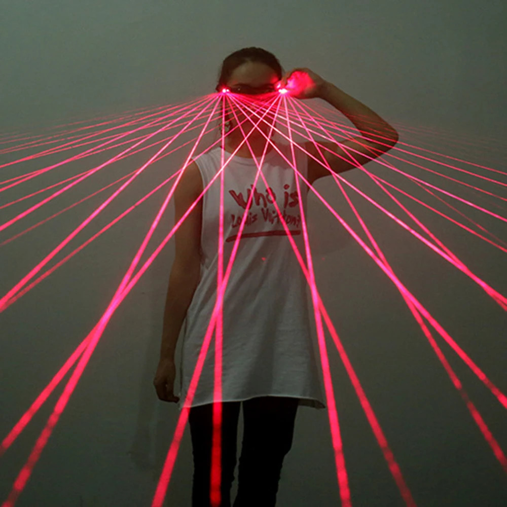 Laser glasses for party club display KTV dance stage atmospheric props flash LED luminous beam party supplies 241116