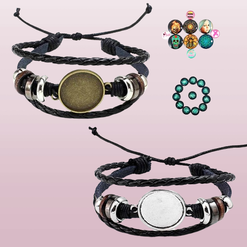 Selling Jewelry DIY Multi Layer Leather Bracelets Bangle Blank Base Fit 20mm Round Po Glass Cabochon Setting Bezel Tray Jew