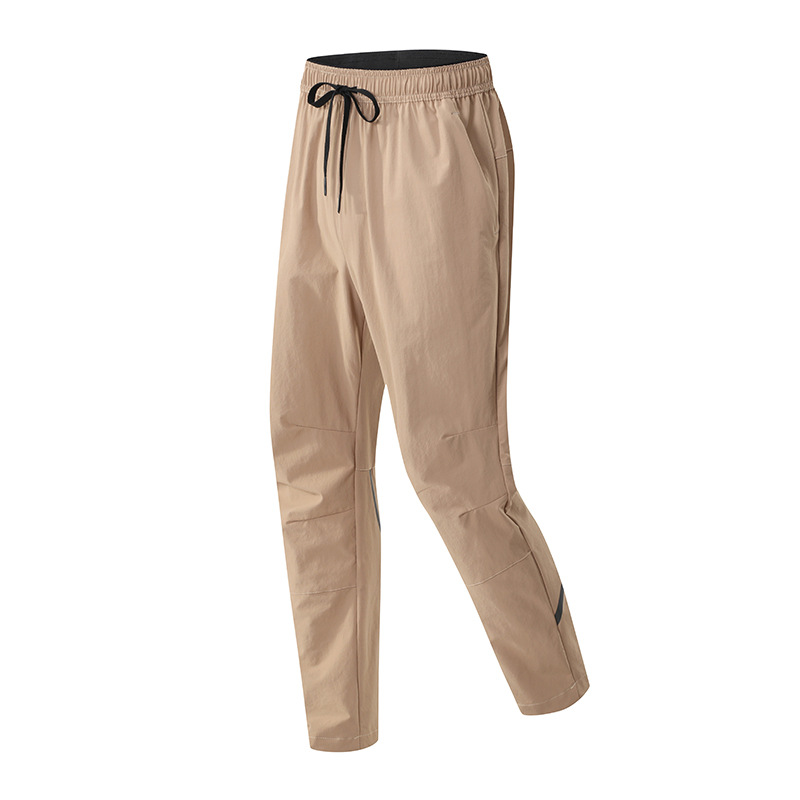 Mens Pants Yoga Outfit Men Running Sport Trousers Adult Sportswear Gym Exercise Fitness Wear Elastic Drawstring Breathable Trainer Clothes