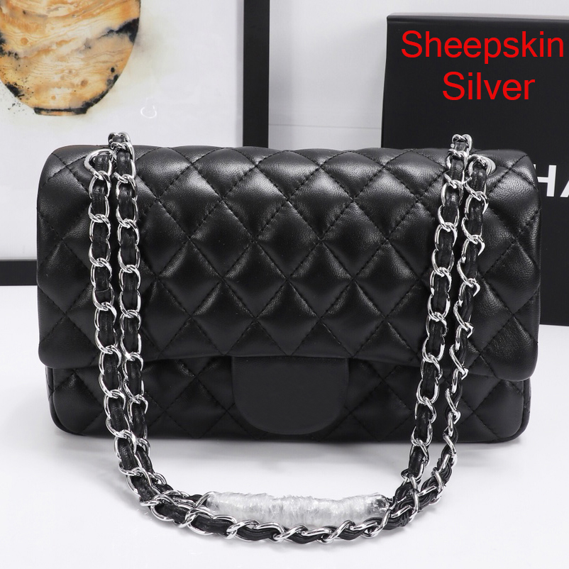 Designer Bags Lambskin Classic Quilted Design Handbags Crossbody Bags Luxury Gold Buckle Chain Black Shoulder Bag