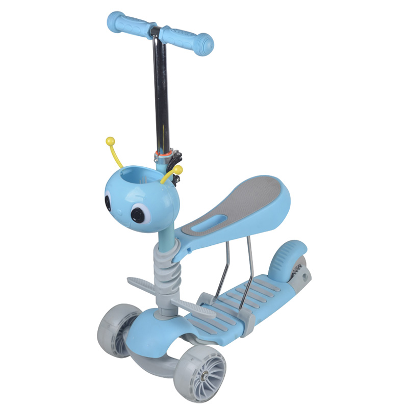 Scooter children 2 years old 6 years old boys and girls children 3 in 1 toddler can sit and ride single pedal sliding scooter