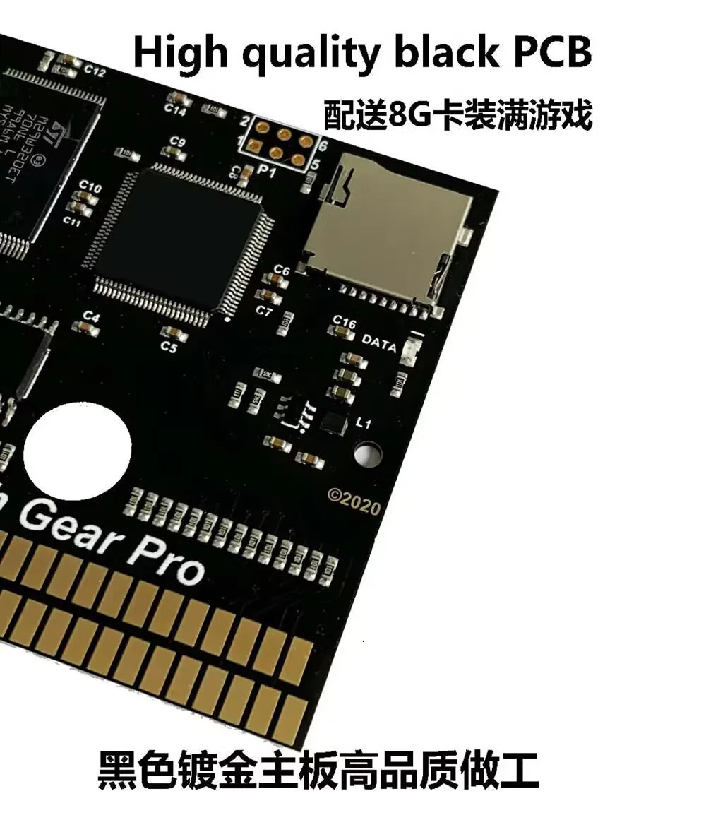 Flash Gear Game Cartridge for Sega Game Gear GG Console with 8GB Micro TF Card 241125