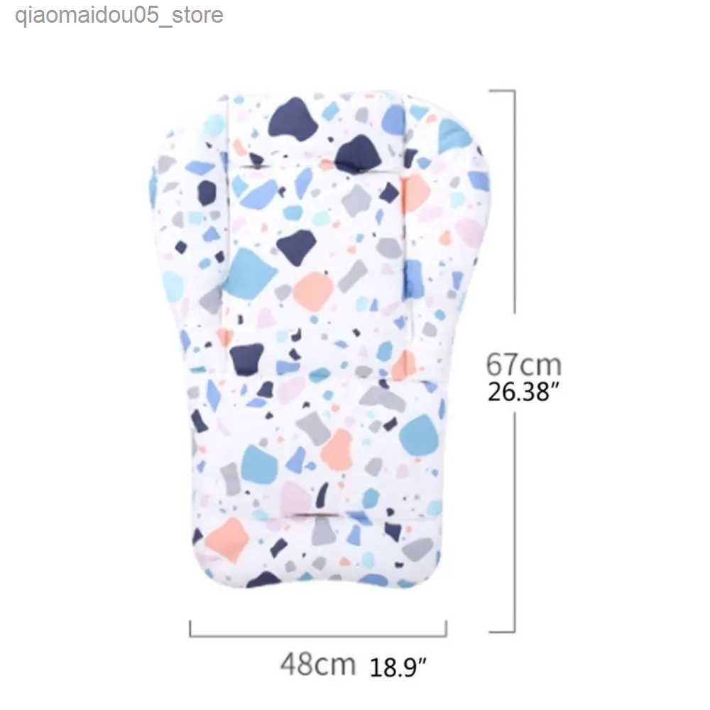 Stroller Parts Accessories Baby stroller cushion cotton fabric baby cu Q240416