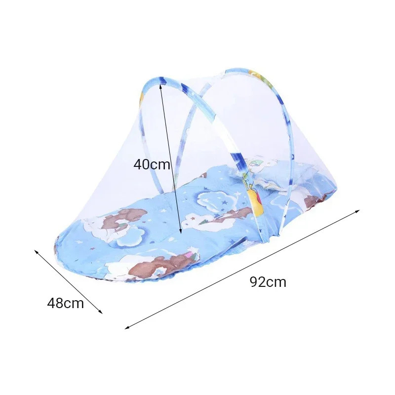 Foldable Baby Bed Mosquito Net Portable Baby Crib Netting Polyester born for Summer Travel Netting Play Tent Children Bedding 240416