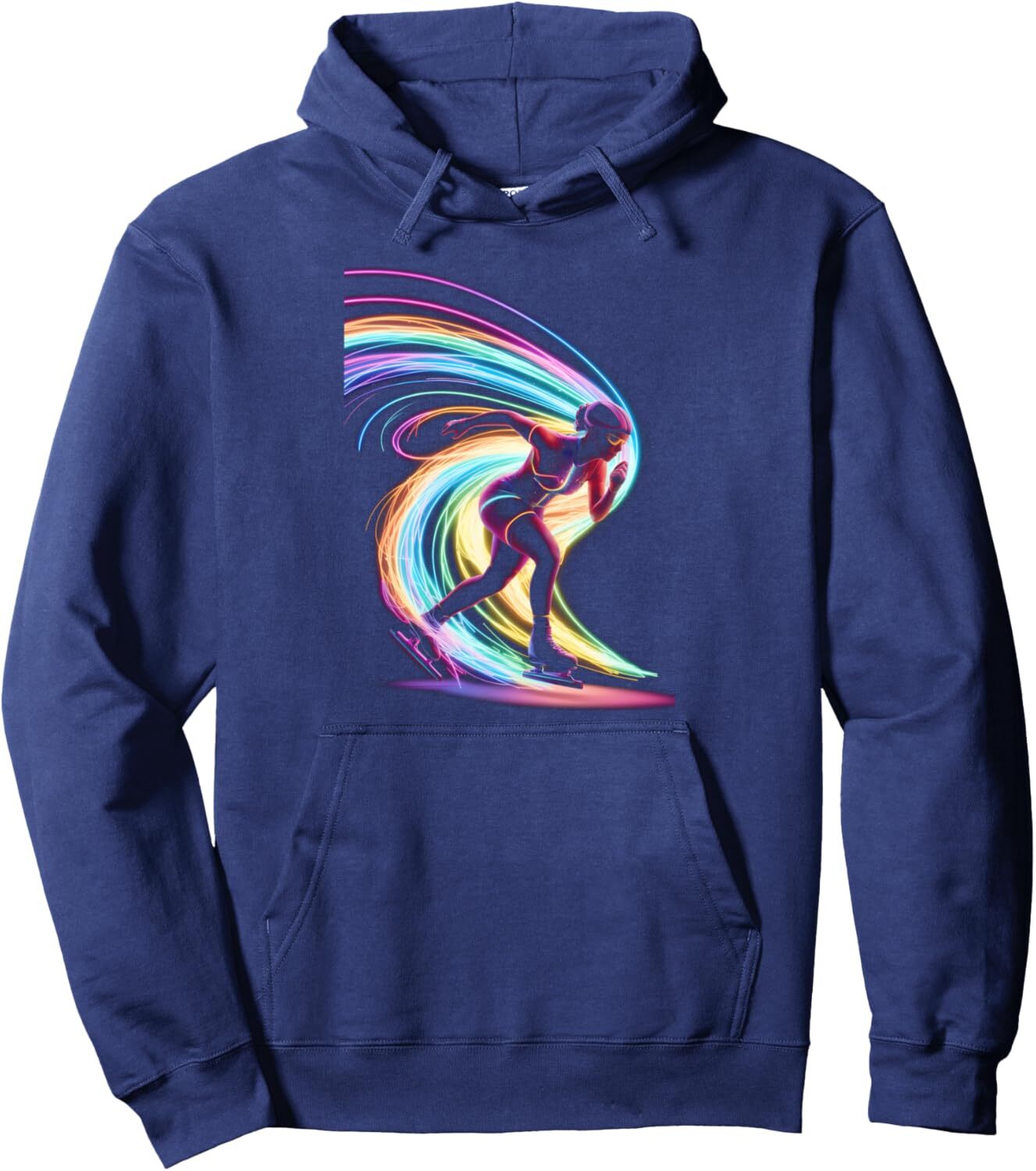 Hoodie for Mens Womens Speed Skating Rainbow Speed Skater Gifts Graphic Tees Pullover Hoodie Graphic Hoodies sweatshirt nice