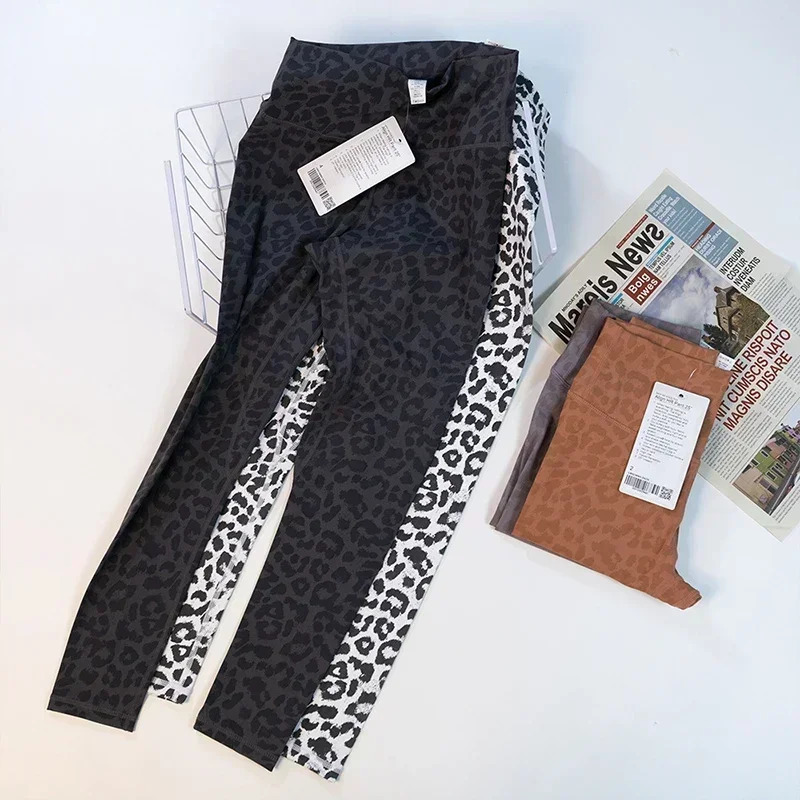 Leopard Print Yoga Legging Align High Rise Pant Tight Fit Legging Sports Pants Fitness Clothes 241115