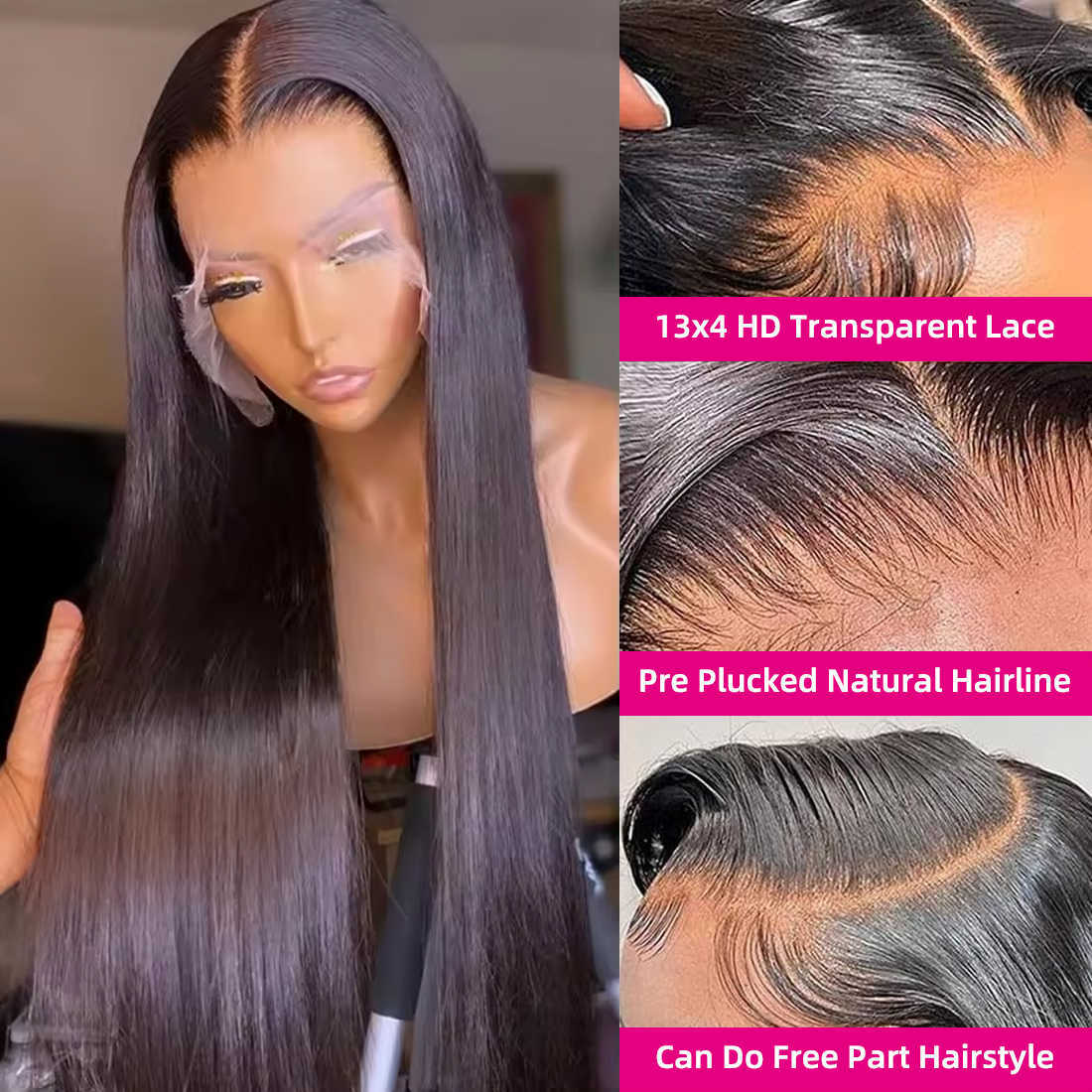 Wholesale Transparent Lace Front Wigs For Black Women Glueless Raw Indian Human Hair 13x4 13x6 Hd Swiss Lace Frontal Wig