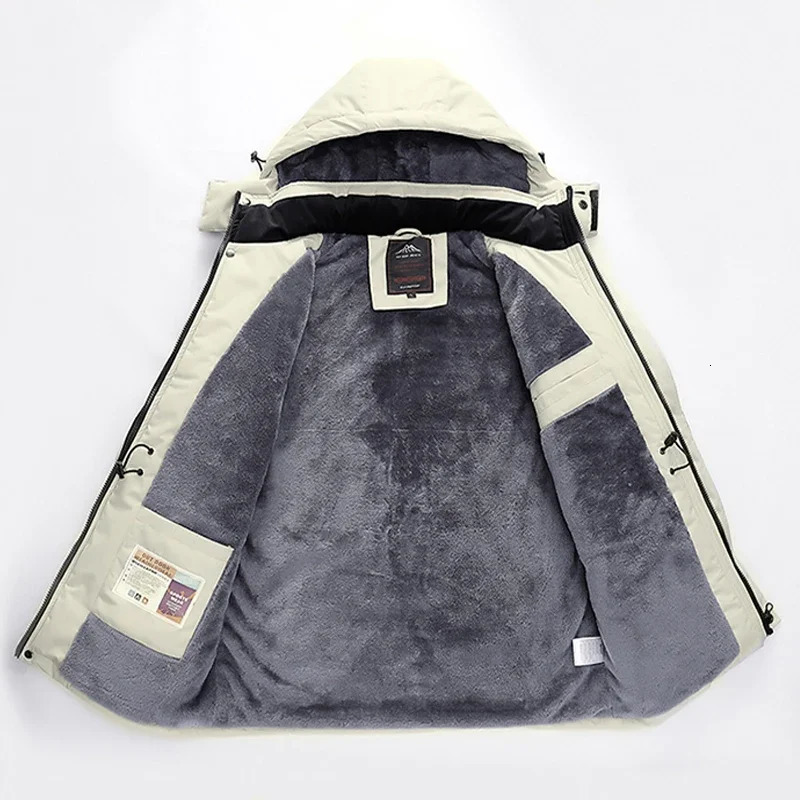 Mens Plus velvet Winter Jacket men parka 6XL 7XL 8XL jacket thickening Hooded coats ski suit mens casual warm jackets coat 898 241115