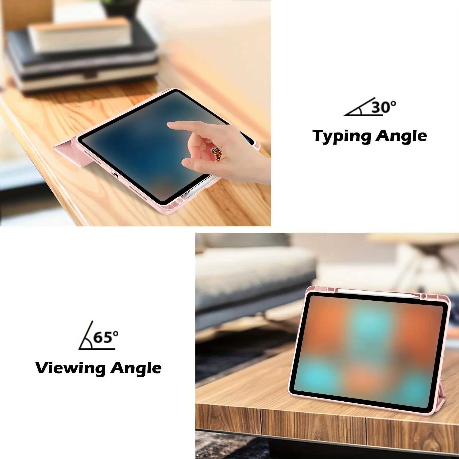 Hot Sale Suitable for iPad Pro 12.9 11 13 M4 7/8/9th Gen 10.2 5/6th 9.7 10/10.9 Air 11 13 M2 Air 10.9 5/6th Clear PC Back tablet cover T241115