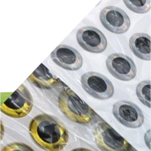 Rompin 100PCS 3D Stick Fishing Eyes for Lure Making Fly Tying fake eyes fishing lure diy red gold sliver 3mm 5mm 7mm 9mm