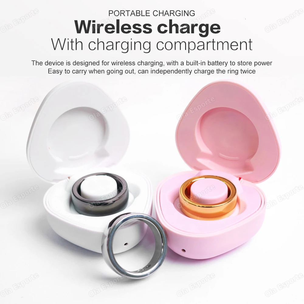 2024 Smart Ring Health Monitor For Men Women Thermometer Blood Pressure Heart Rate Sleep Monitor IP68 Waterproof for Android 240412