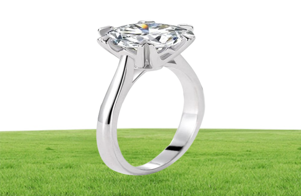 sterling silver product in love with single bell women039s exaggerated large 2 CT simulation diamond ring showing off two CT d