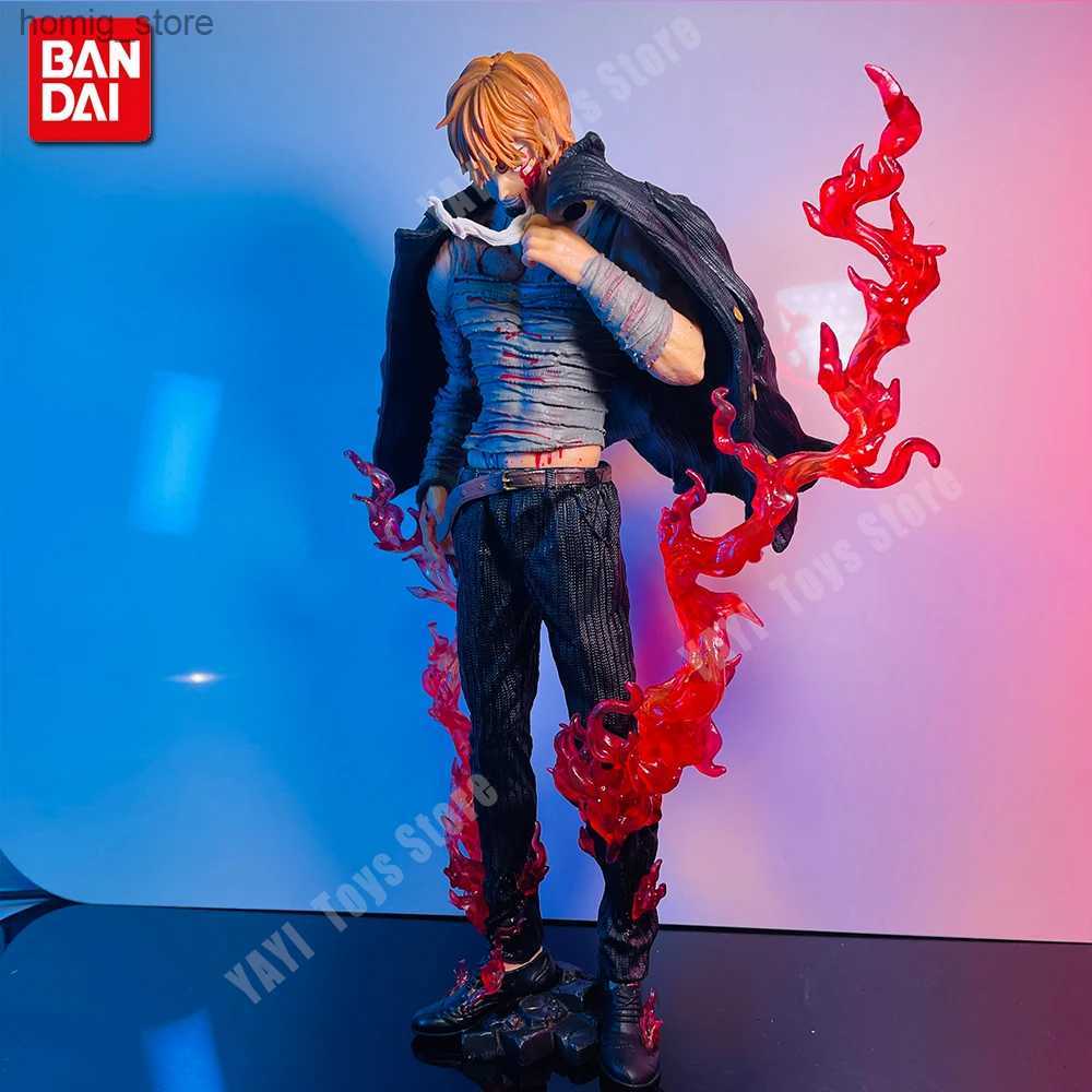 Action Toy Figures New 28cm One Piece Sanji Anime Figure Model Action FigurePVC GK Roronoa Collection Ornament Collecting Toys for Gift Y250221R38M