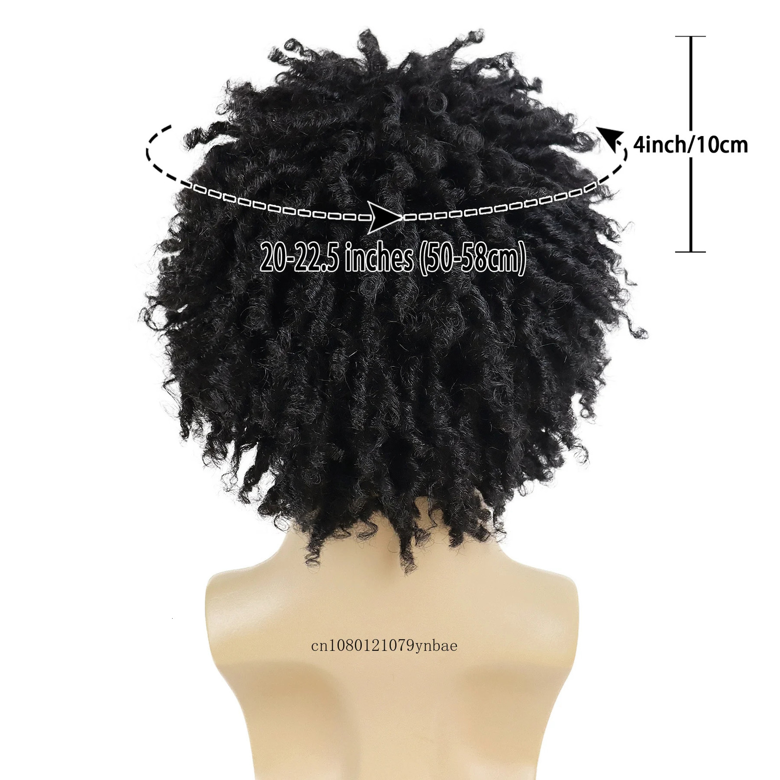 Synthetic Dreadlock Wig for Men Male Braided Black Wigs Locs Crochet Twist Hair Afro Curly Wig Hip Hop Rock Daily Costume Party 241115