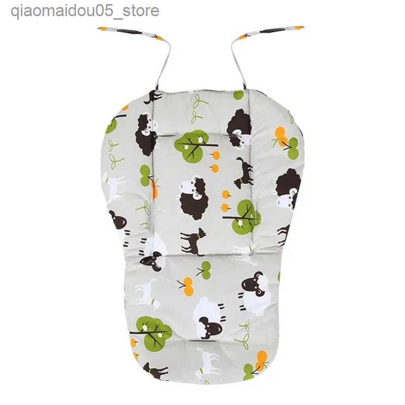 Stroller Parts Accessories New baby stroller seat cushion childrens high chair cotton accessories Q240417