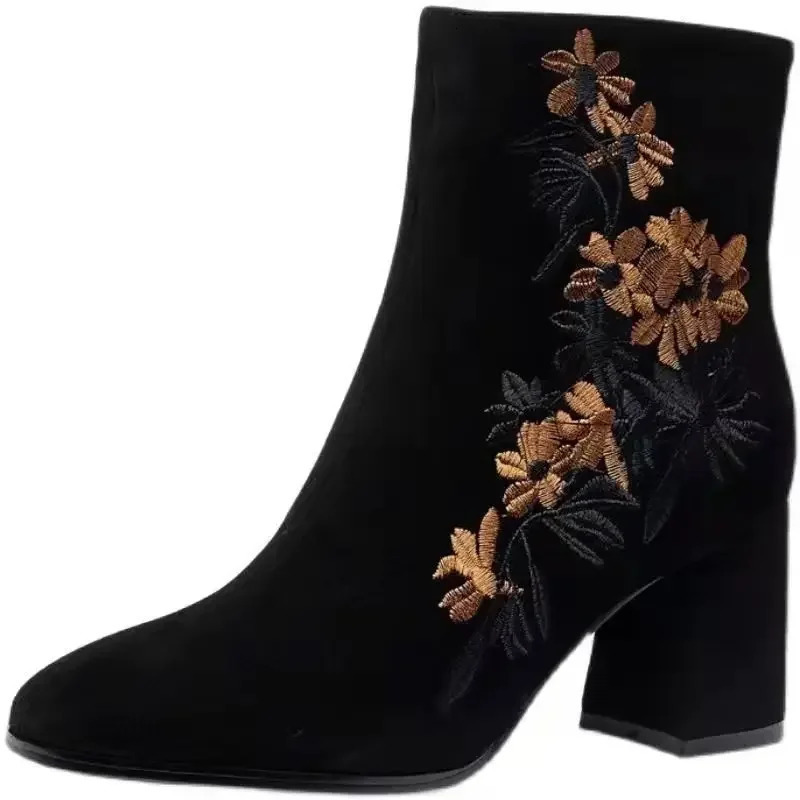 womens short boots suede boots ankle studded womens boots plus size warmth providing high-quality selling products 241115