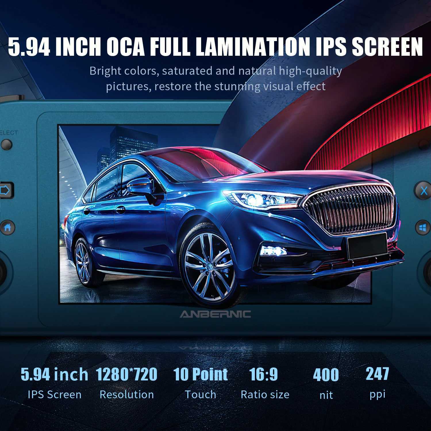 Portable Game Players ANBERNIC Win Handheld Game Console GB Mhz Portable PC Pocket Mini Laptop E E With Win Steam OS System Q