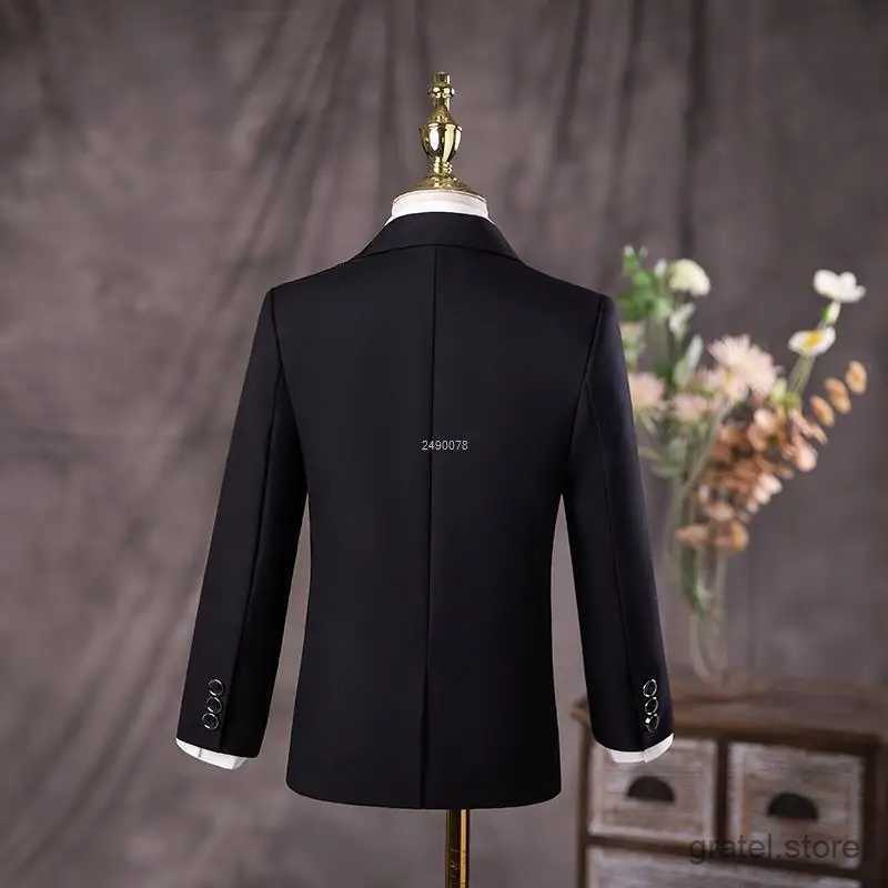 Suits Wedding Suit For Boys Kids Formal Jakcet Pants 2PCS Birthday Suit Children Photograph Dress Teenagers Performance Show Costume