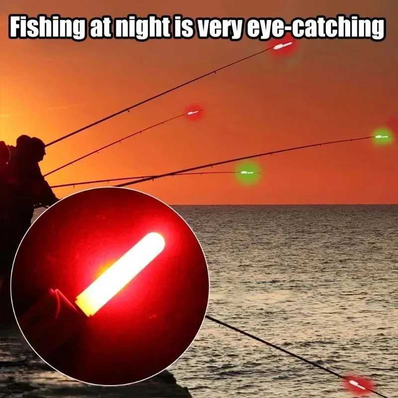 Waterproof electronic fishing rod light-emitting rod LED detachable float night rock fishing accessory CR425 batteryW241116