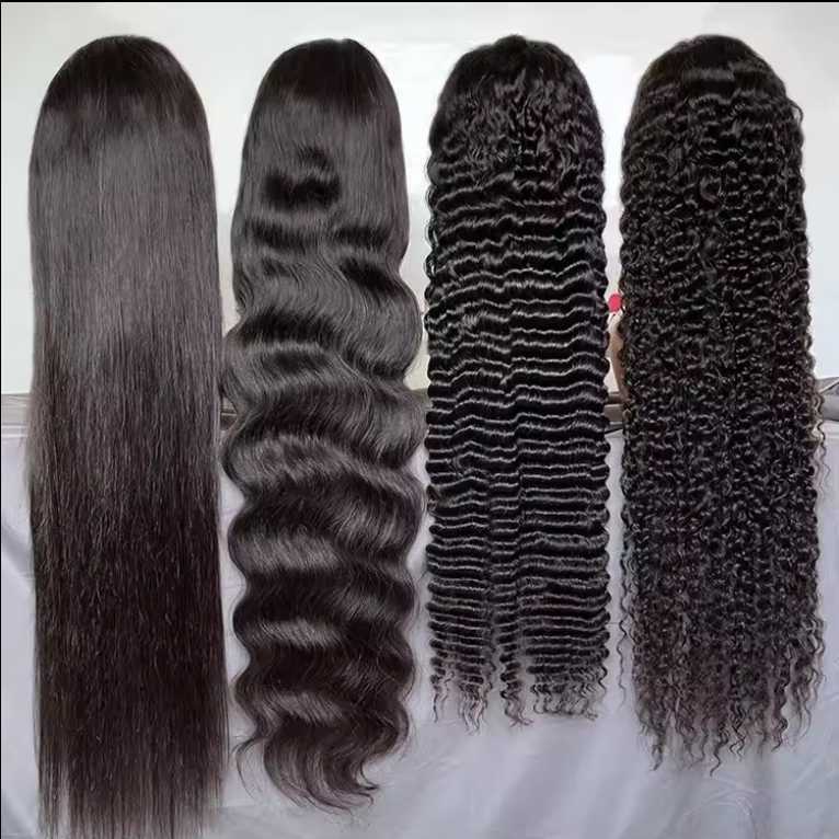 Raw Vietnamese Hair Wigs Human Hair Lace Front Wholesale 13x4 Bone Straight Natural Color HD Lace Frontal Wigs For Black Women