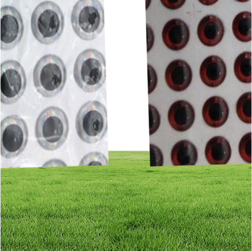 Rompin 100PCS 3D Stick Fishing Eyes for Lure Making Fly Tying fake eyes fishing lure diy red gold sliver 3mm 5mm 7mm 9mm