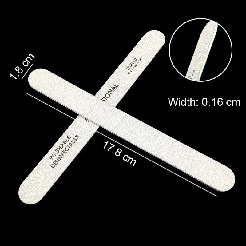 100/50Pcs Professional Wooden Nail File 100/180/240 Sanding Nails File Disposable Cuticle Remover Callus Nail Art Styling Tools 241115