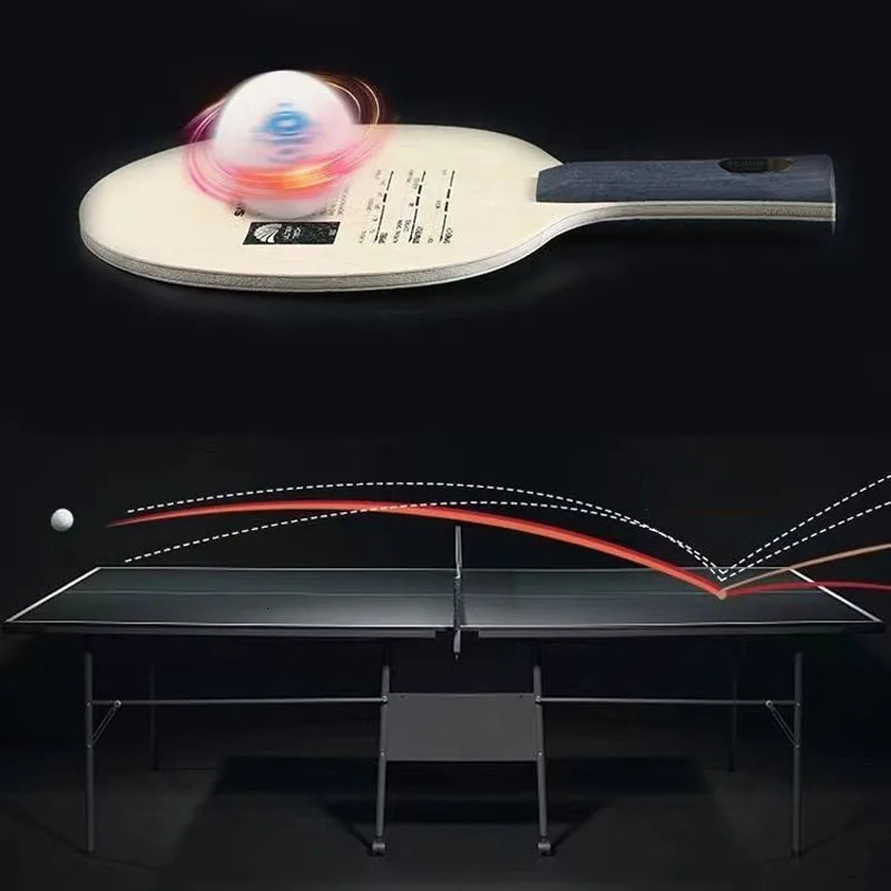 Original SANWEI T5000 Table Tennis Blade 5 Wood 2 Carbon Entry Intermediate Ping Pong Blade for Loop Drive with Fast Attack 241116