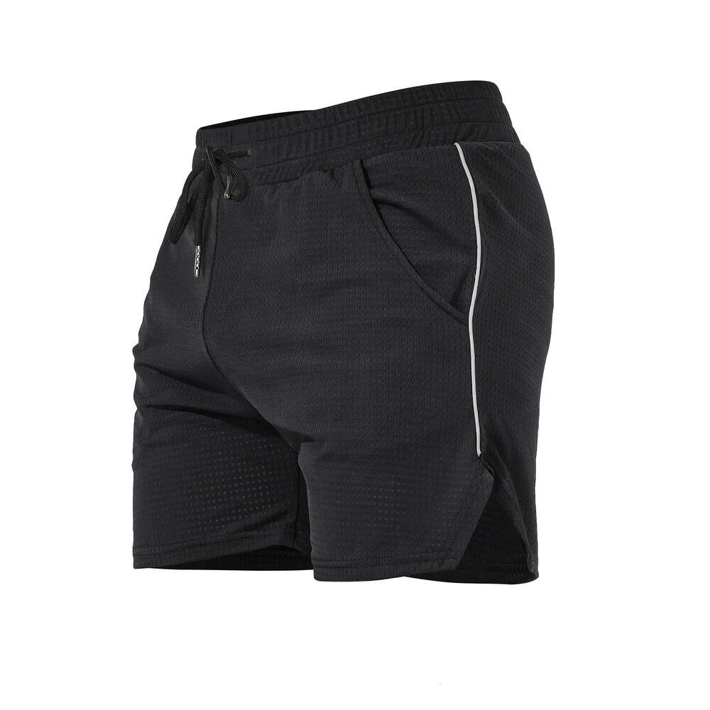 Fiess, Sports, Leisure Shorts, Men's Quick Drying, Breathable, Summer Running Training GYM Mesh Color Block New Style F41632