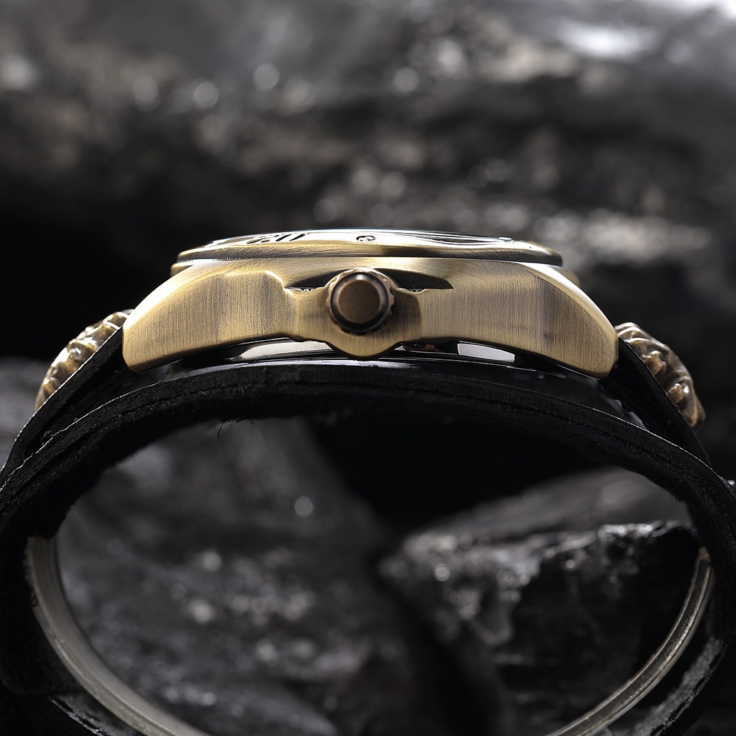 Triangle skeleton men's mechanical watch belt Europe and the United States large dial men's wristwatch dial diameter 41mm thickness 13mm fac
