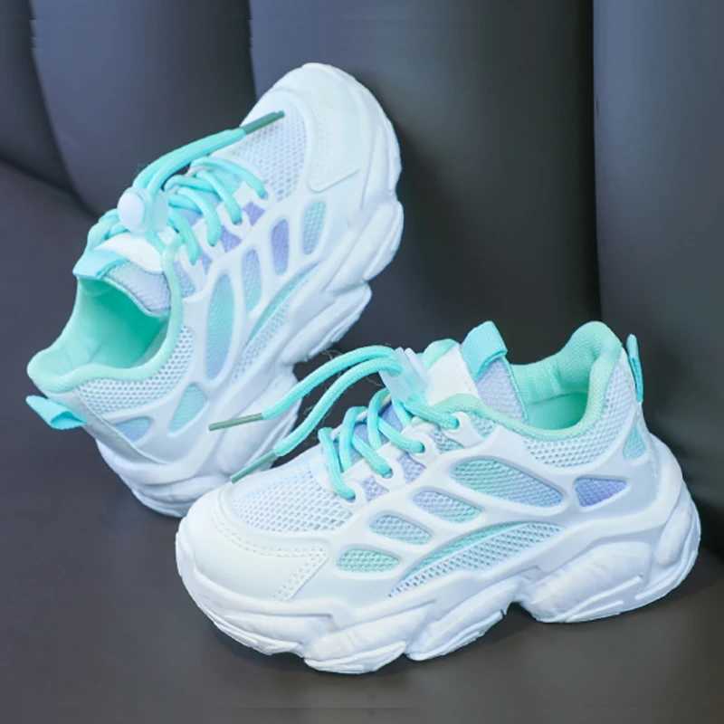 New autumn CHIldrens mesh platform sports running shoes breathable sports shoes boys and girls school hip-hop sports shoes Z250312