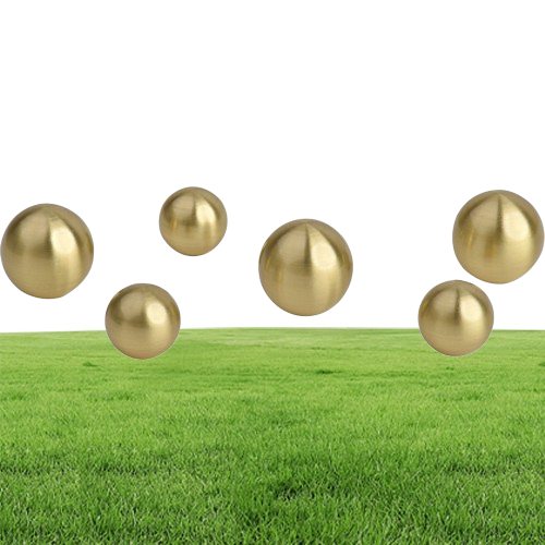 Modern Ball Brushed Solid Brass Kitchen Cabinet Knobs Handles Furniture Hardware Dresser Drawer Cupboard 1695079