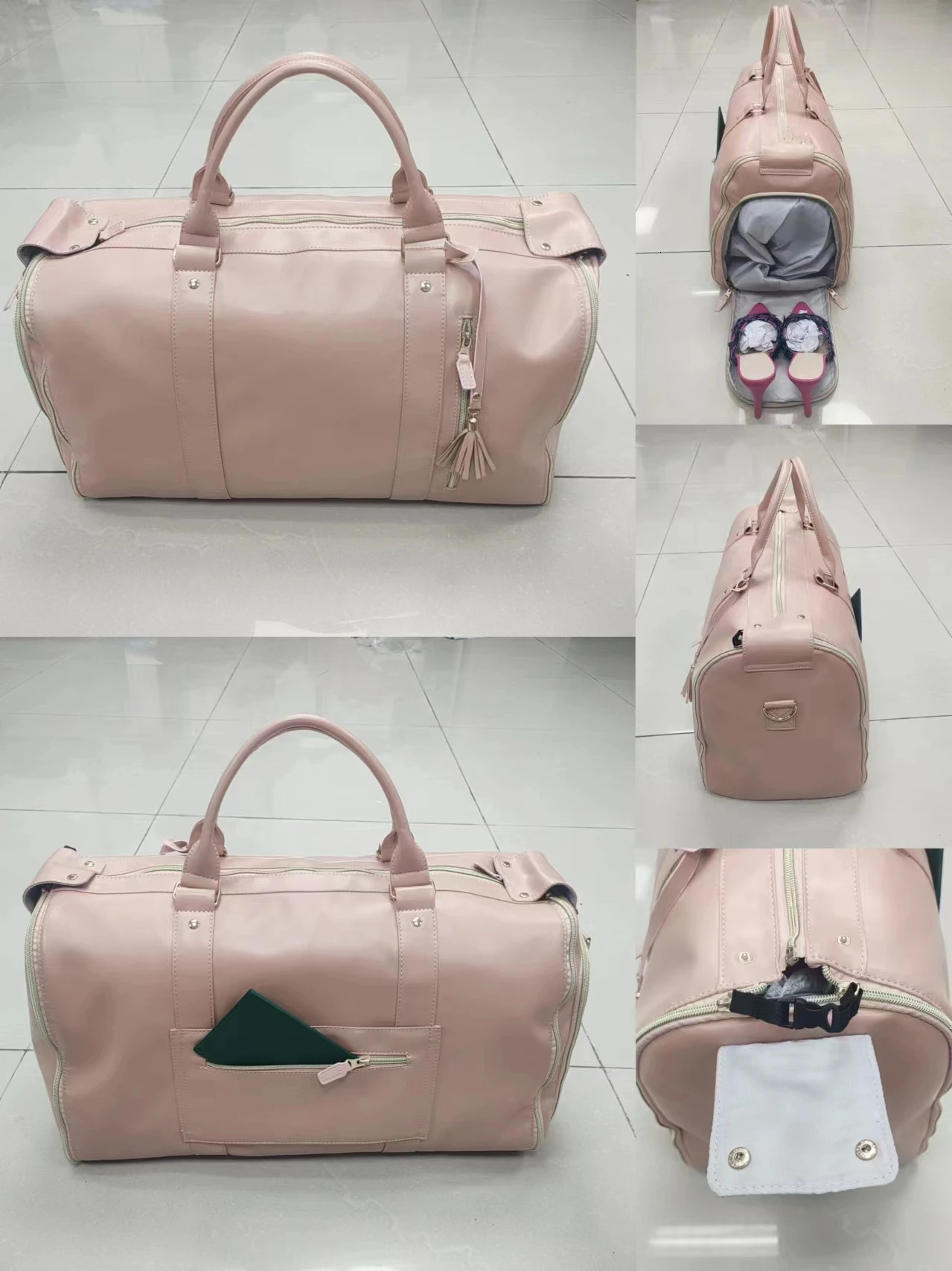 Large capacity travel luggage bag womens handbag folding set business bag waterproof clothing handbag outdoor fitness airplane bag 241115