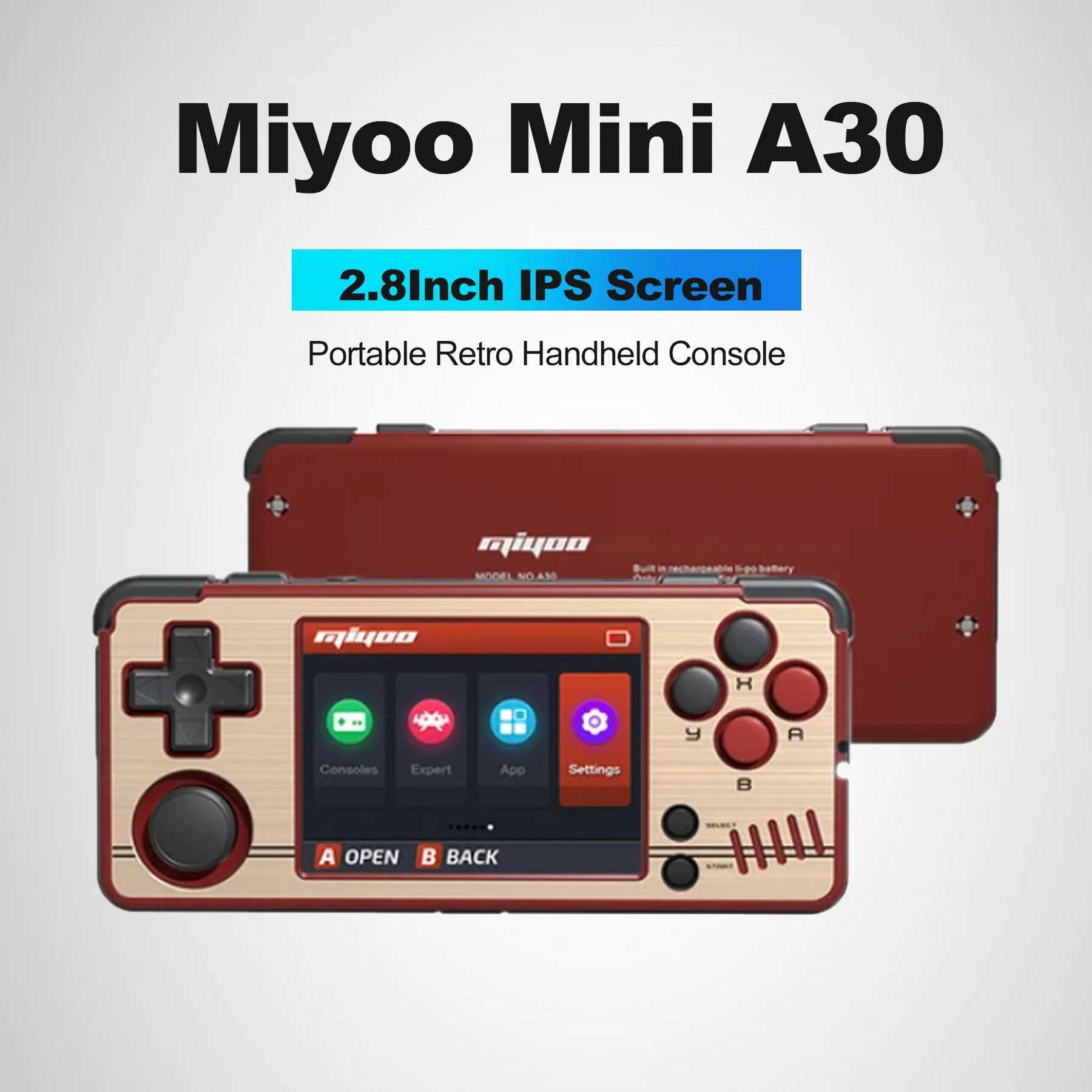 MIYOO MINI A30 Portable Retro Handheld Game Childrens Gift 2.8-inch IPS HD Sn WIFI Open Source Linux System Y241115