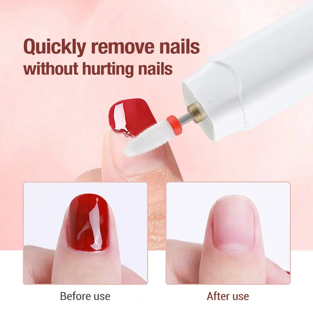 Electric Nail Polisher Drill Bits Professional Nails Grinding Polishing Dead Skin Removal Art Sanding File Pen Manicure Machine 241115