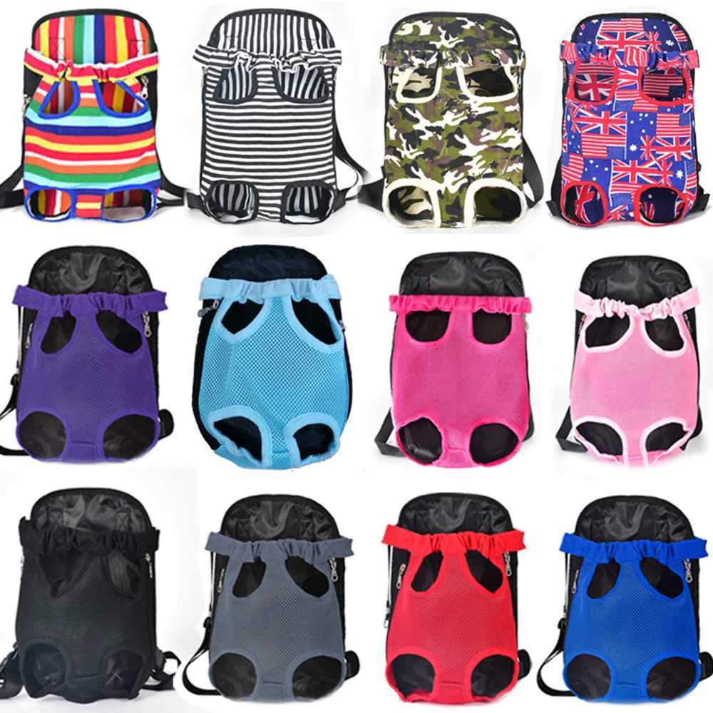 Dog Car Seat Covers Small Dog Carrier Backpack Legs Out Pet Puppy Carrier Backpack Hands-Free Cat Travel Bag for Walking Hiking Bike and Motorcycle z2