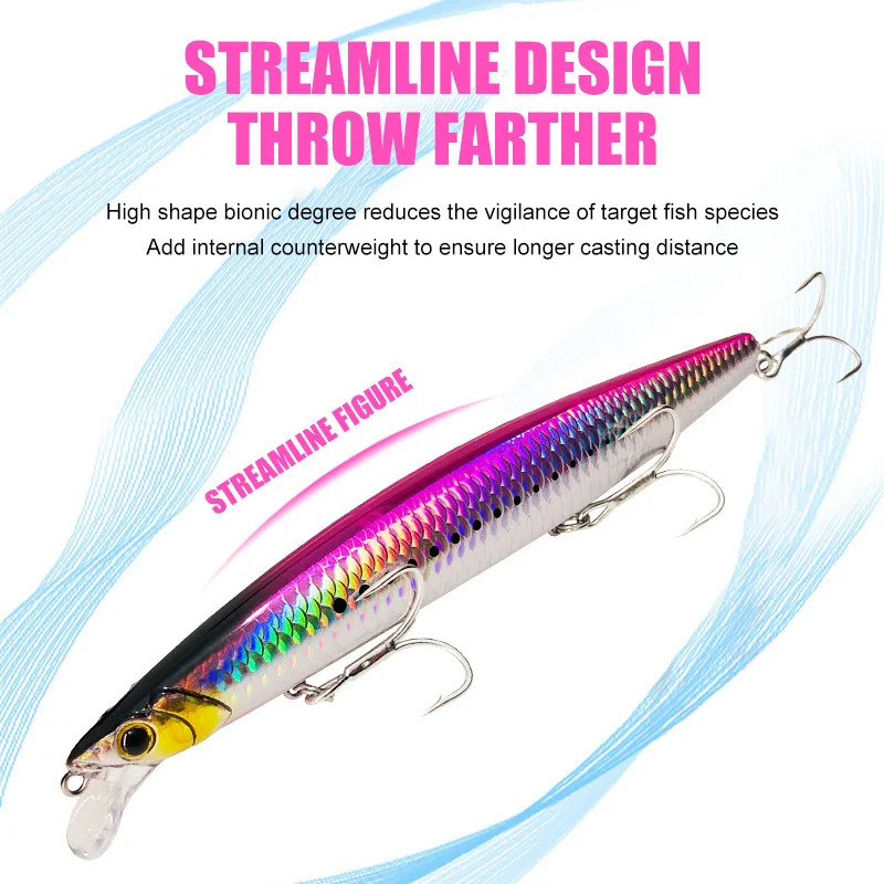 Customized Lure Tossing Hard Bait Speed Sinking Bank Cast Bionic Lure160mmLure Iron Plate Bait 241116