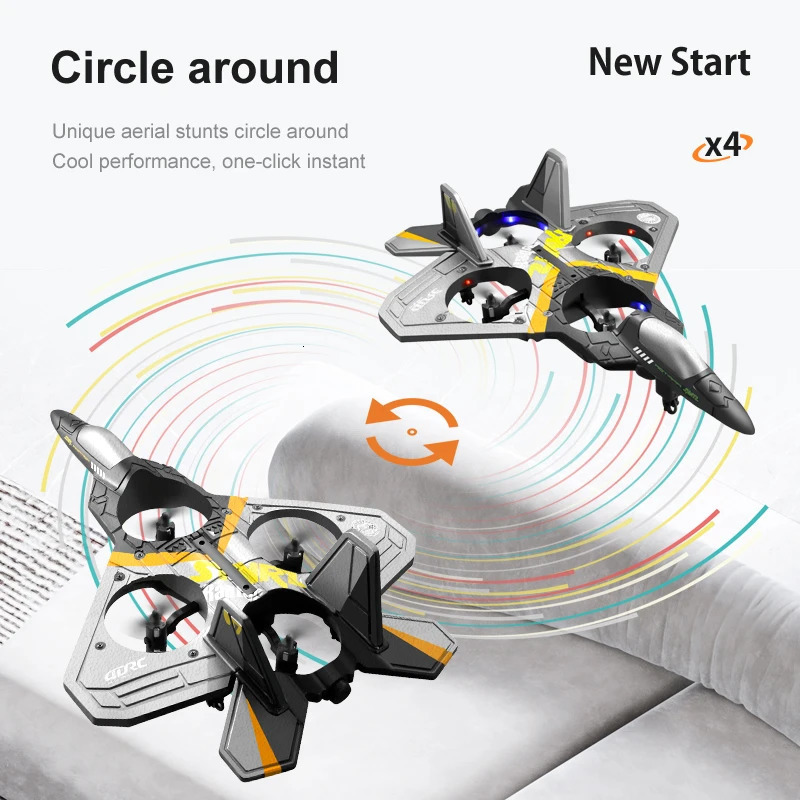 4DRC V17 RC Plane 2.4G Radio Control Fighter Hobby Plane Glider Airplane EPP Foam Remote Control Airplane RC Drone Kids Toys 241115