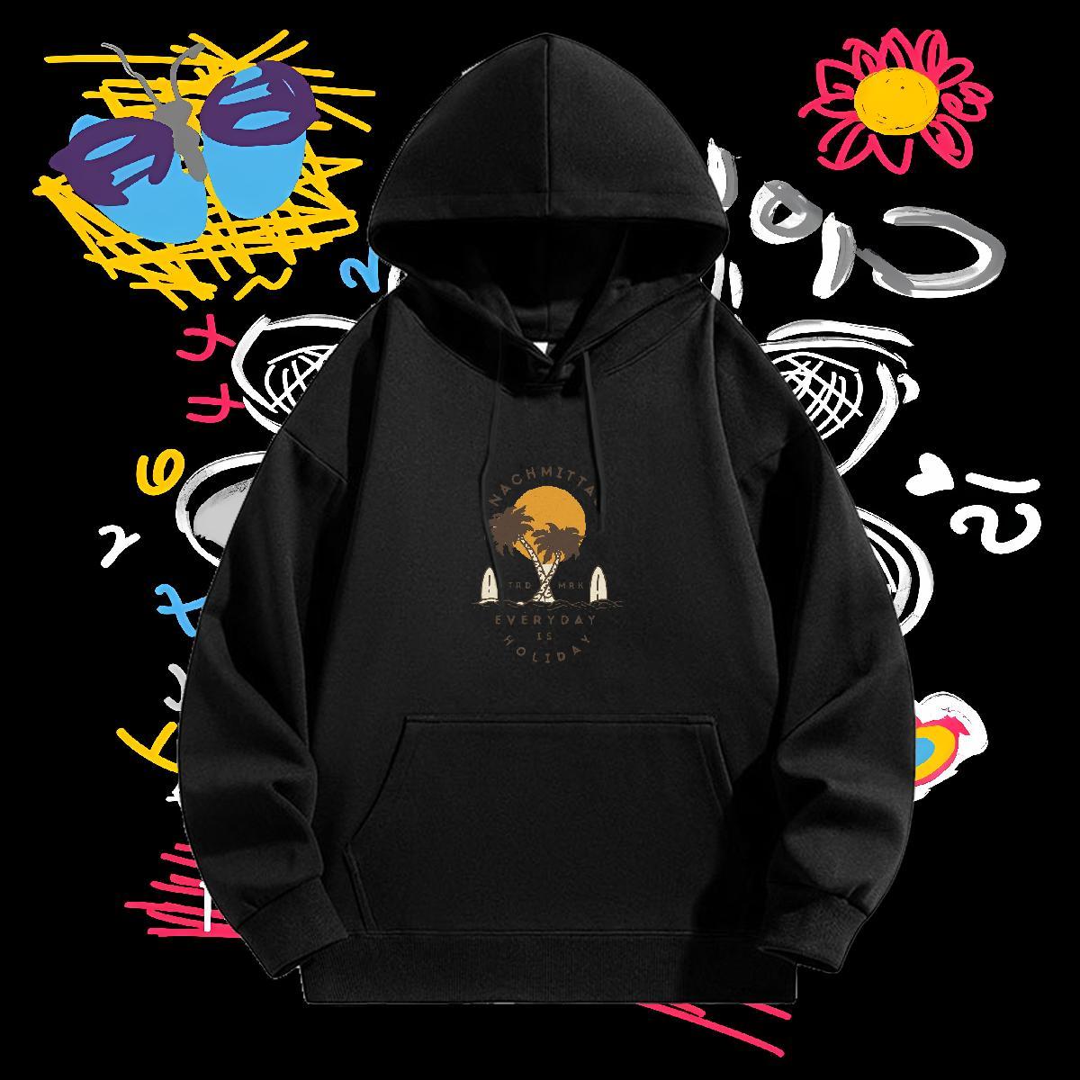Wholesale Unisex Sweatshirts Breathable Soft Men's Hooded Sweatshirt DIY Logo Oversized Top Hoodie Autumn Winter Tech Fleece