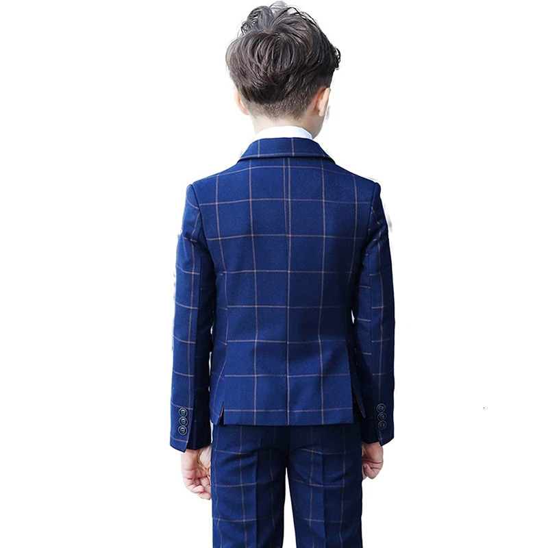 Boys colorful formal suit ultra-thin suit dress childrens wedding party performance costume childrens jacket pants bow tie costume 241115