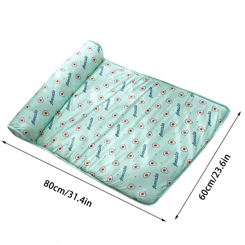 Coog Pad for Dog Icy Cool Sleeping Mattress with Pillow Pet Blanket Mat Self hine Washable 240416