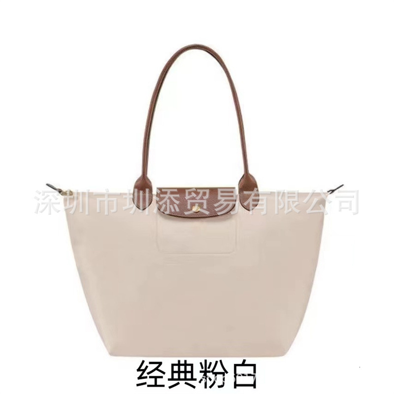 Designer Longxiang Tote Dumpling French Embroidery Classic Large Capacity Mommy Fashion Commuter Practical Shoulder Bun