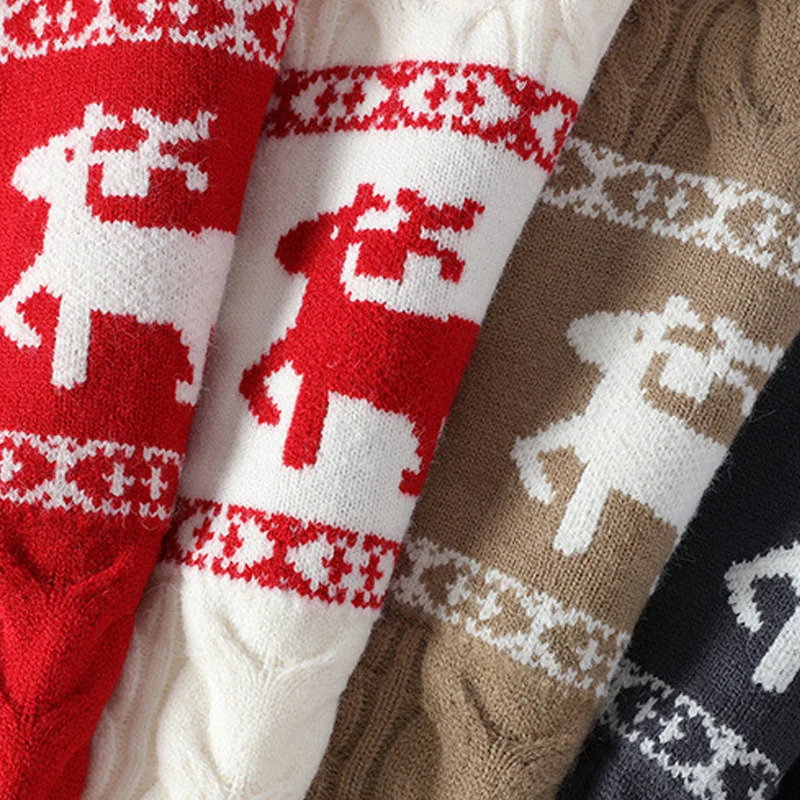 2024 Fall Winter Christmas Sweaters Mens Long Slve O Neck Knitting Jumper Tops Vintage Pattern Crochet Mens Sweater Pullovers S251110