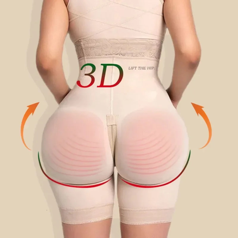 AfruliA Booty Hip Enhancer Body Shaper Butt Lifter Slimming Control Panties Fajas Colombian Shaperwear Corset High Waist Trainer 241115