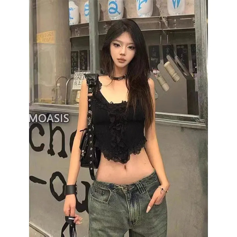 Blue Womens Jeans Hiphop Fashion Vintage Streetwear Y2K Wide Leg Straight Jean High Waist Trouser Classic Baggy Denim Pants 241115