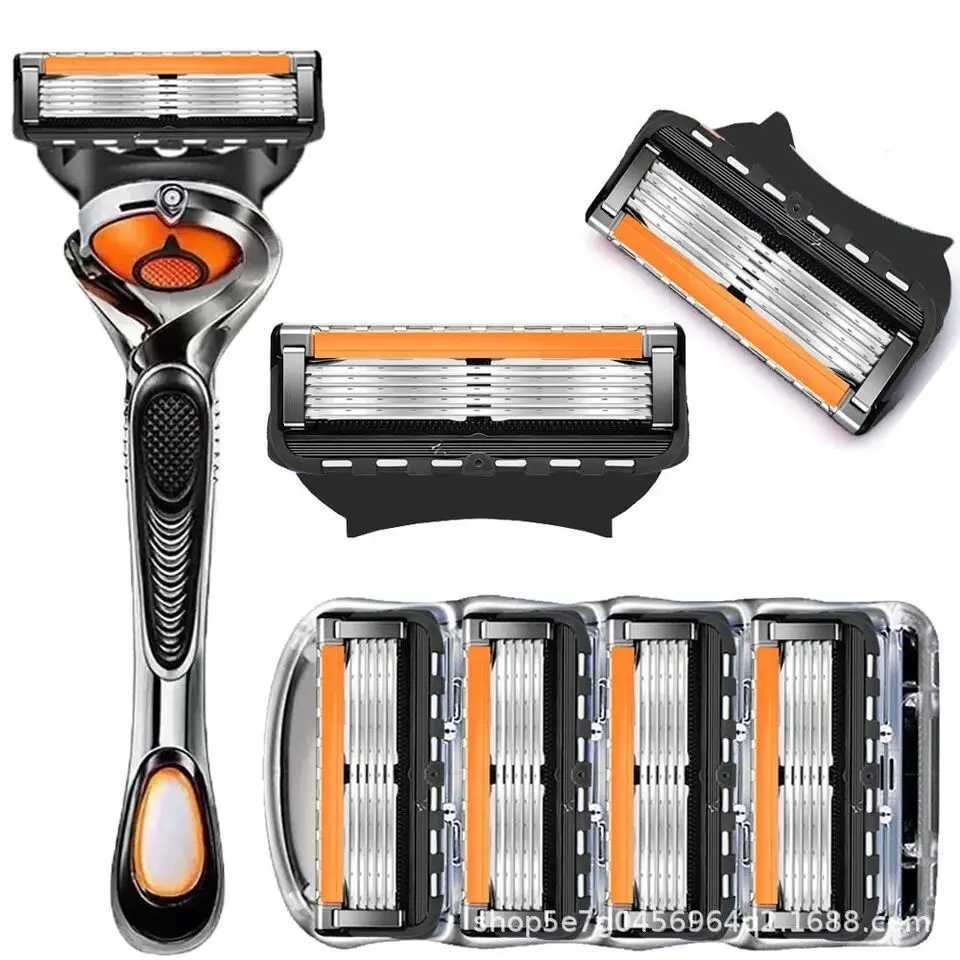 Shaving razor Shaver Five Layer Blade Manual Razor Blade Mens Razor Vintage Beard Blade 5 Blade Razor HolderXJ241116