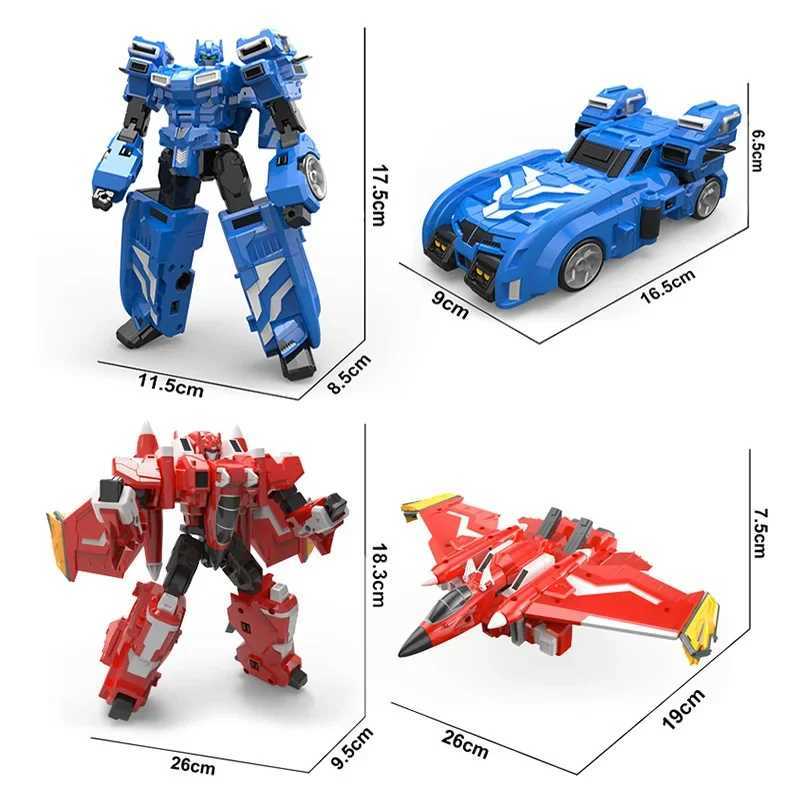 ABS mini force conversion robot to car toy action diagram mini force X simulation car airplane deformation mini proxy toy X241115