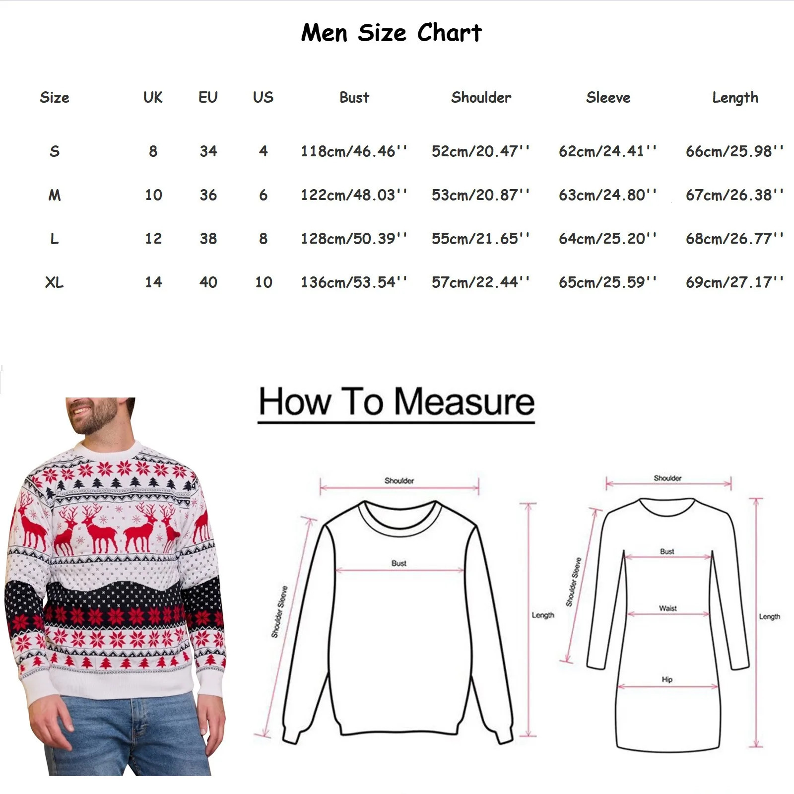 Men Winter Sweater 2024 Women Boys Girls Full Slve Warm Thicken Jumper Casual Loose Knitwear Christmas Print Family Pullover S251110