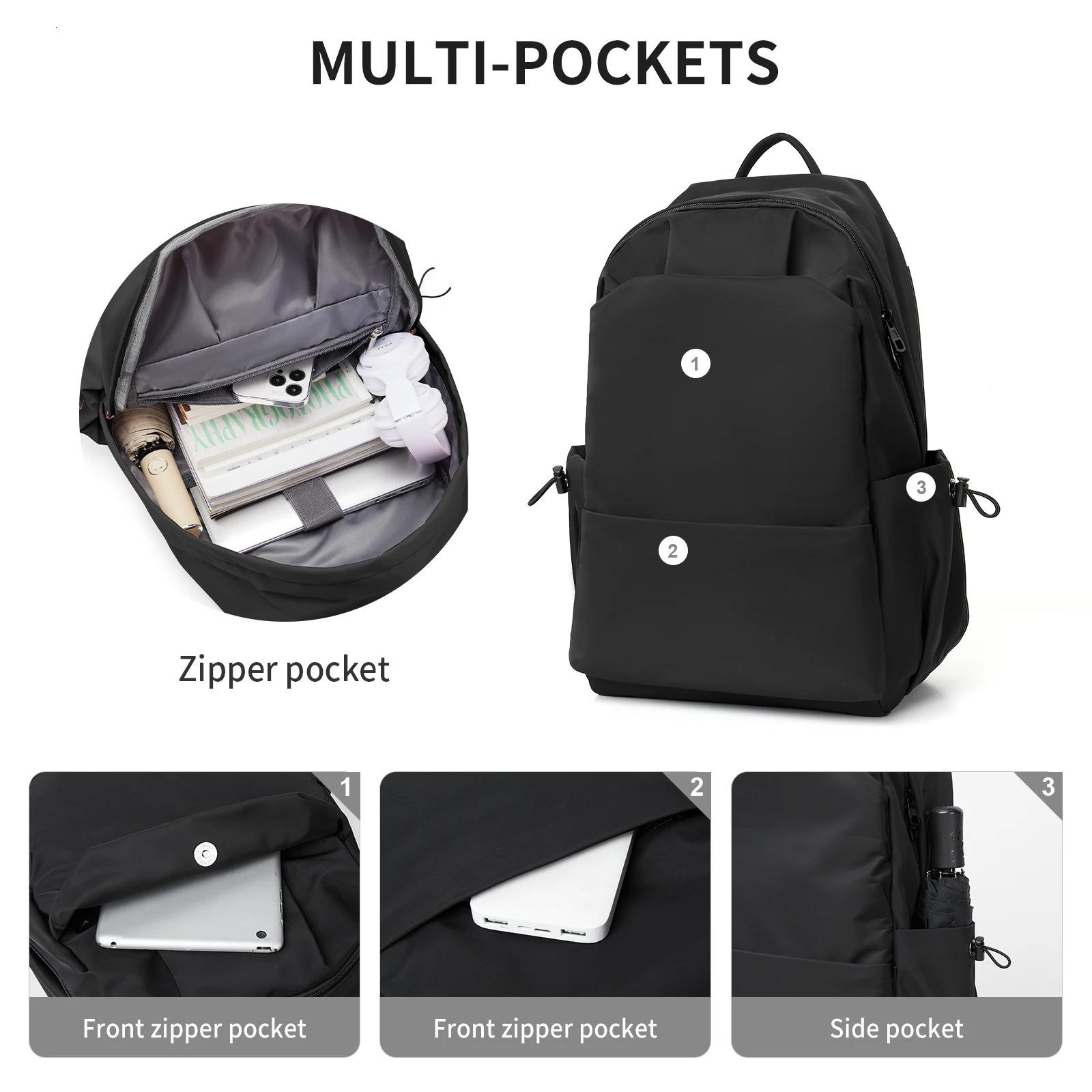 Lightweight spine care backpack for middle and high school students Backpacks for Teen Girls Preppy Casual Middle School Bag 241115