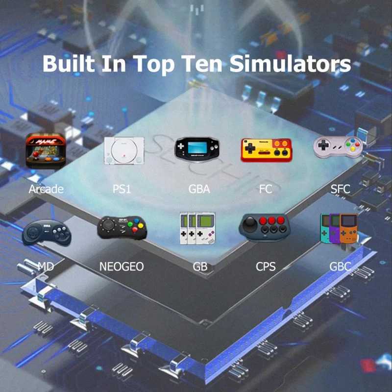 X12 Plus X7 handheld game console X7 Plus 7.1/5.1/4.3 inch high-definition Sn portable Au video player 10000 classic games Y241115