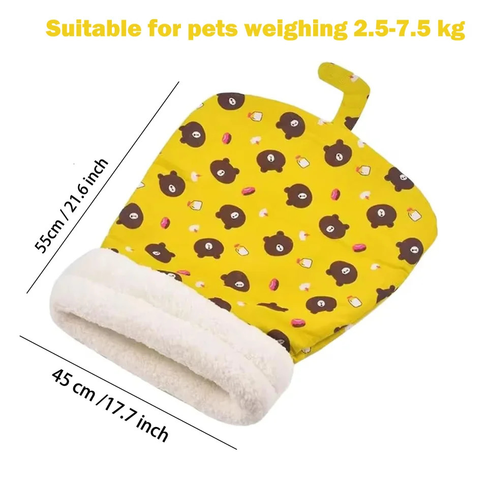 2024 Cat Sleeping Bag for Indoor Cats Cat Winter Sleeping Bag Winter Cat Sleeping Bag 360° Warm Semienclosed Soft Plush 241115